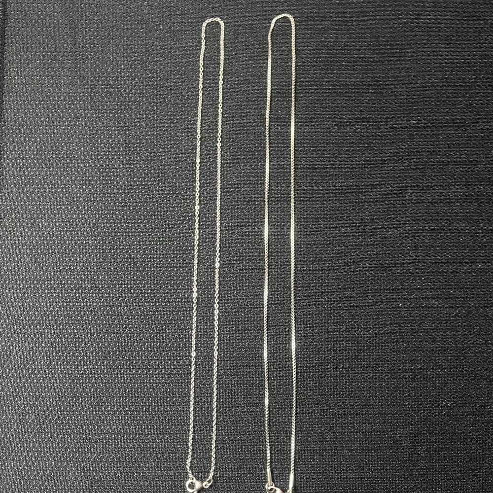 Stainless Steel Silver Necklace Set